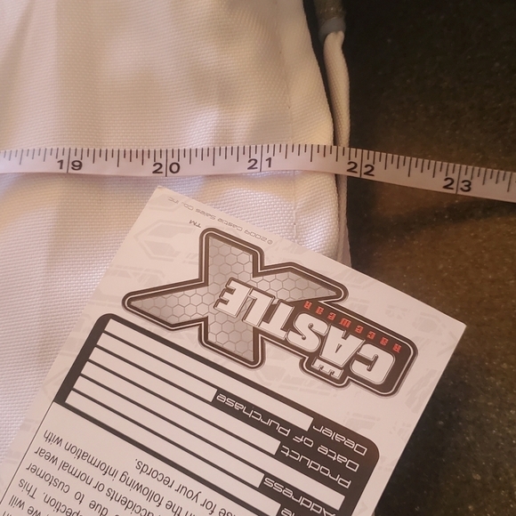 Castle Streetwear Escape Textile Motorcycle Embroider Pink & White Sz 10 Jacket - Picture 15 of 16